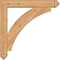 Ekena Millwork Thorton Arts and Crafts Smooth Bracket w/ Offset Brace, Western Red Cedar, 5 1/2"W x 30"D x 30"H BKT0604X30X30THR03SWR - alternate 3